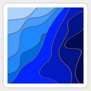 blue seabed Sticker